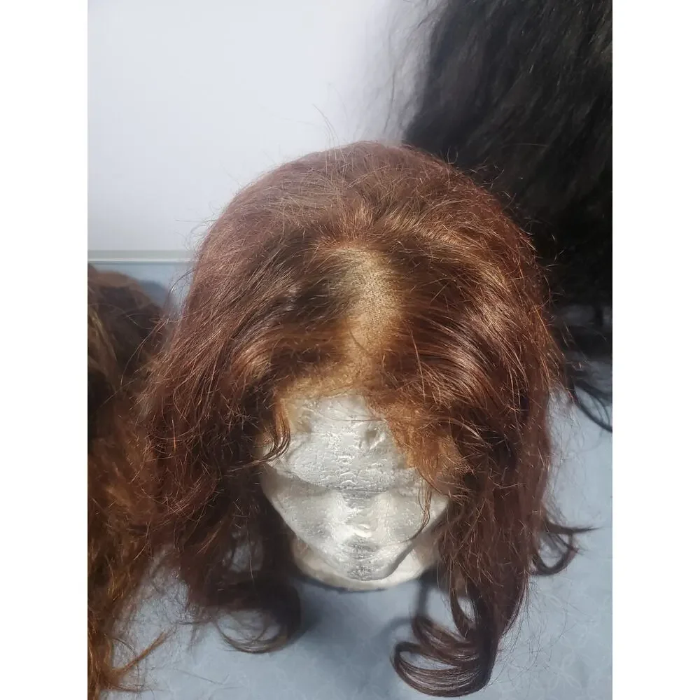 Mixed Wig Lot Human Hair & Synthetic Wigs Cosplay Drag Costume Resale 7pc
